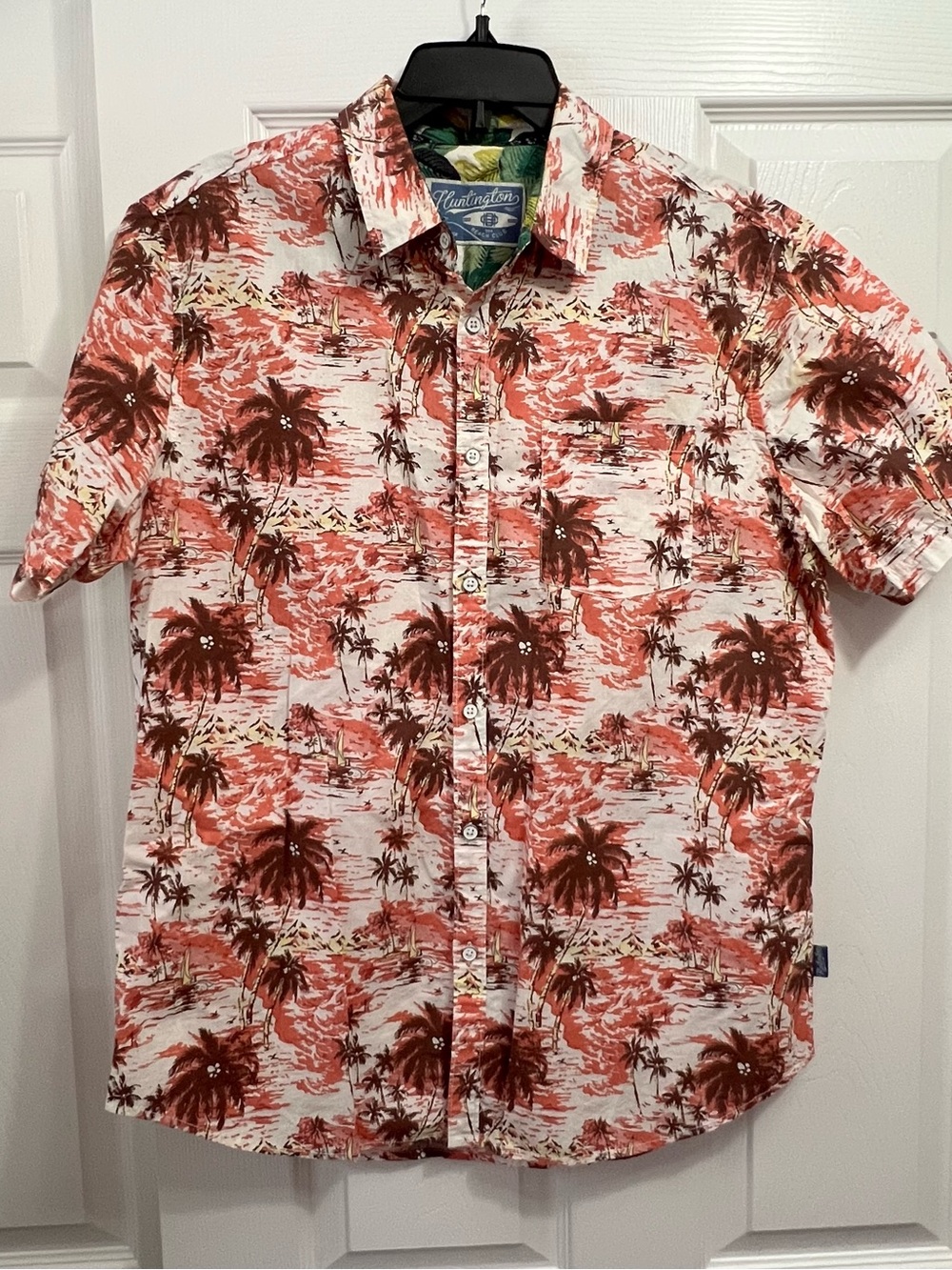 Huntington Beach Club Hawaiian Button Down Shirt